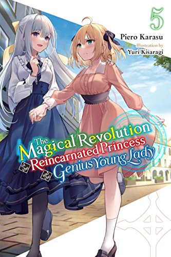 Novel cover featuring two young women in school uniforms, volume 5.