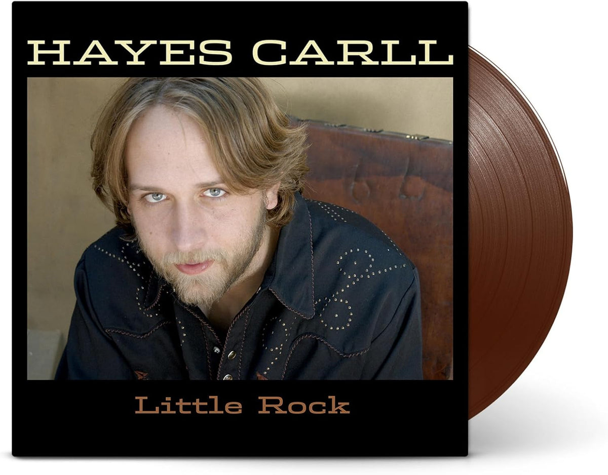 Hayes Carll Little Rock vinyl record album cover with a brown vinyl disc.