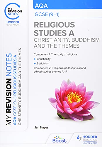 GCSE Religious Studies revision guide with a pink lotus flower.