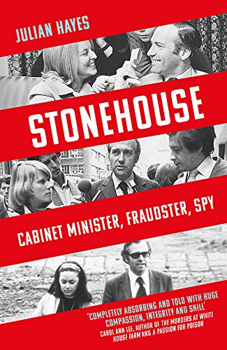 Book cover with black and white photos of people and red text: "Stonehouse".
