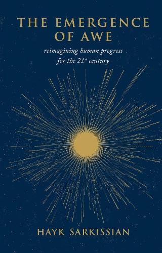 Book cover with golden sunburst design and dark blue background.