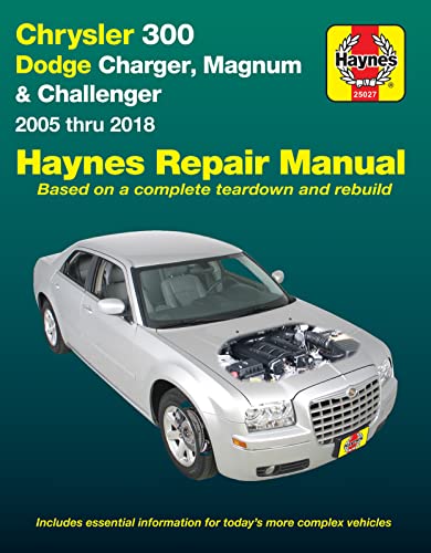 Haynes repair manual cover featuring a silver Chrysler 300 car.