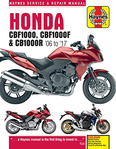 Haynes manual cover featuring red Honda motorcycles, model years 2006-2017.
