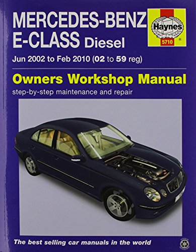 Haynes repair manual cover for Mercedes-Benz E-Class Diesel cars.