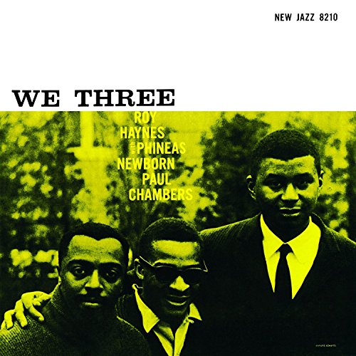 Album cover for “We Three” featuring portraits of three jazz musicians.