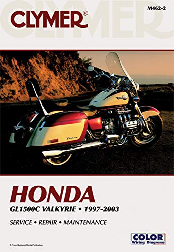 Clymer Honda GL1500C Valkyrie repair manual cover with motorcycle image.