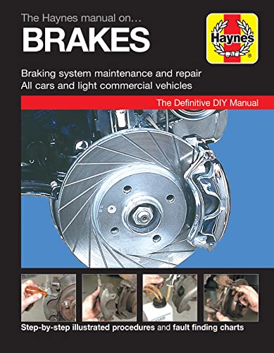 Front cover of the Haynes Brakes manual featuring a car brake disc and caliper.