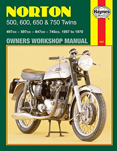 Haynes manual cover featuring a silver Norton motorcycle from the 1960s.