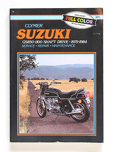Clymer service manual for Suzuki GS850-1100 shaft drive motorcycles, 1979-1984.