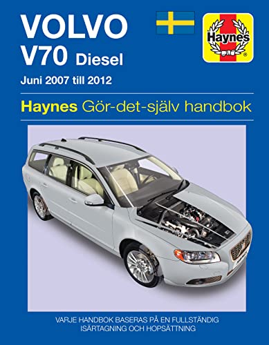 Volvo V70 Diesel repair manual cover, showing a silver station wagon.