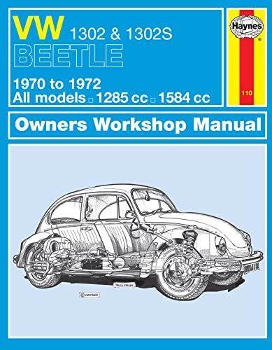 Haynes manual cover: VW Beetle 1302S owners workshop manual, 1970-1972.