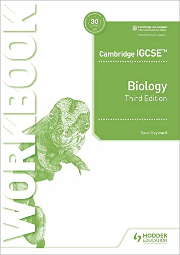 Green biology workbook cover with a chameleon illustration.