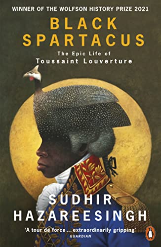 Book cover featuring a portrait of a man with a guinea fowl head.