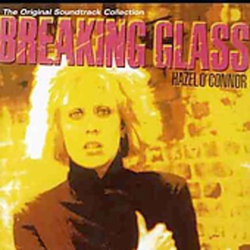 Hazel O'Connor on the Breaking Glass album cover with a yellow background.