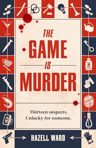 Book cover: "The Game Is Murder" with red text and weapon illustrations.