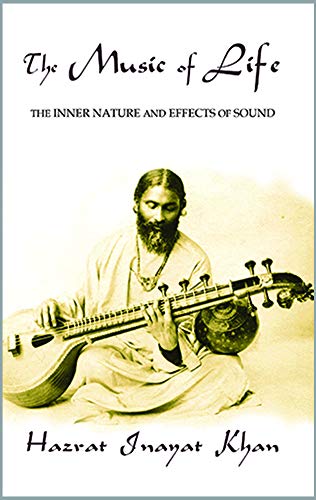 Book cover featuring Hazrat Inayat Khan with a sitar, sepia toned.