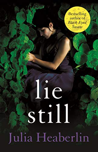 Book cover: woman in dark dress surrounded by green foliage.