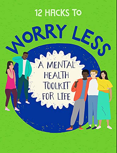 Book cover with illustrations of diverse people and text: "Worry Less.