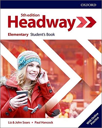 Headway Elementary Student’s Book cover with a woman on a phone.