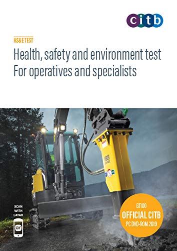 CITB health and safety test cover with excavator image, 2019 edition.