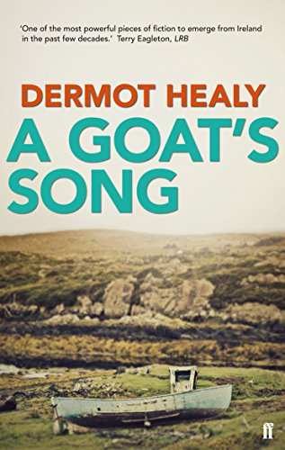 Book cover: “A Goat’s Song” by Dermot Healy, with coastal landscape.