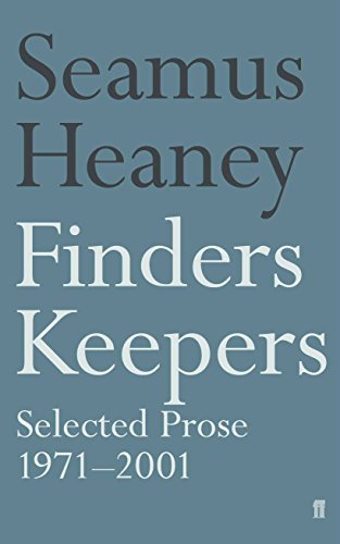 Book cover: “Finders Keepers” by Seamus Heaney, selected prose collection.