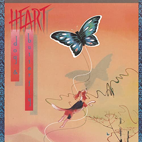 CD cover: dog chasing a butterfly on an orange background.
