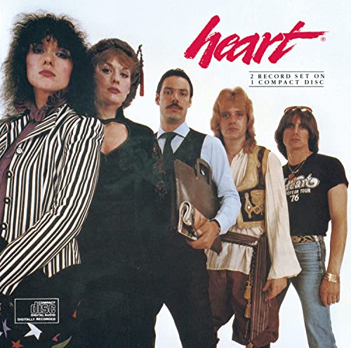 1980s album cover featuring the rock band Heart, five members pictured.
