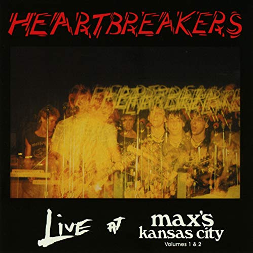 CD cover for Heartbreakers’ “Live At Max’s Kansas City” with band photo.