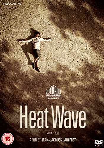 DVD cover for “Heat Wave” featuring a person lying in a field.