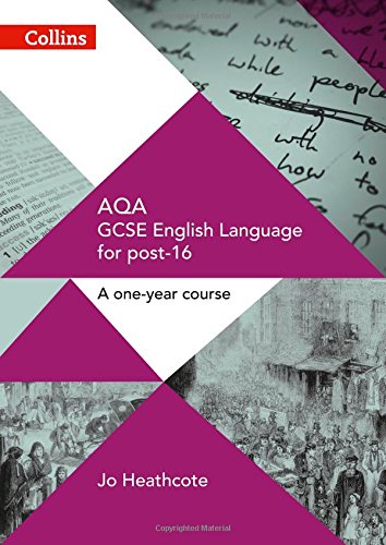 Book cover: AQA GCSE English Language for post-16, with historical imagery.
