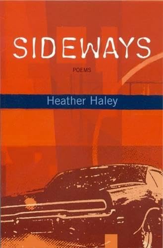 Book cover: "Sideways" by Heather Haley, with a car illustration.