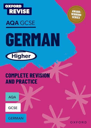 Front cover of Oxford Revise AQA GCSE German Higher revision guide.