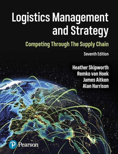 Book cover for Logistics Management and Strategy showing Earth with glowing global supply lines.
