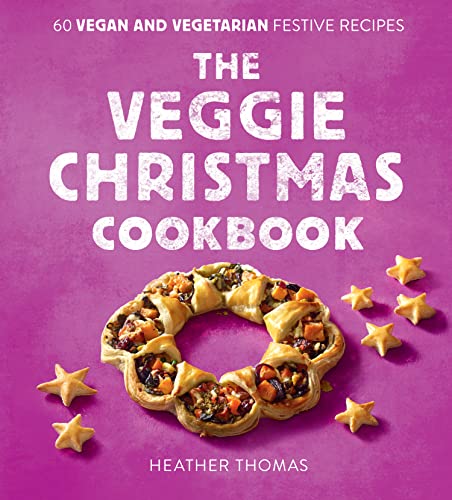 Purple cookbook cover featuring a savory vegetable wreath and small star-shaped pastries.