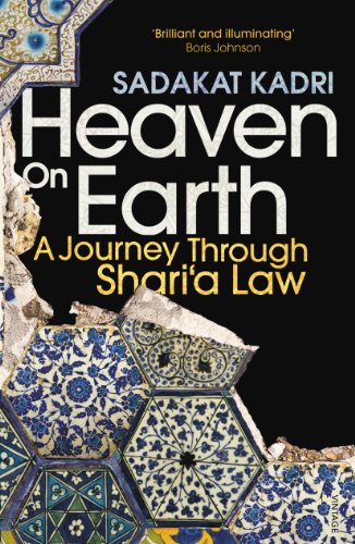 Book cover for “Heaven on Earth” with Islamic tile patterns.