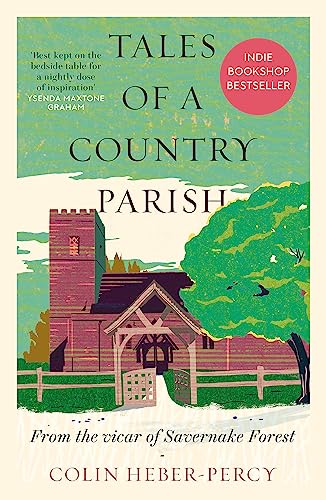Book cover depicting a red brick church with trees, titled “Tales of a Country Parish.”