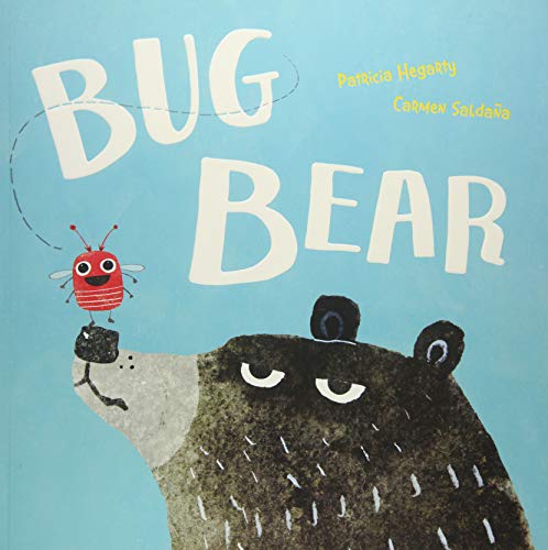 Book cover: "Bug Bear" with a bear’s face and a red bug.