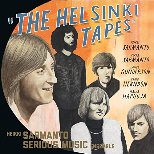 CD cover for Heikki Sarmanto's "The Helsinki Tapes" featuring musicians’ portraits.