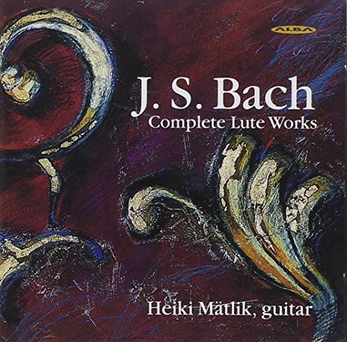 CD cover for J.S. Bach’s Complete Lute Works performed by Heiki Matlik.