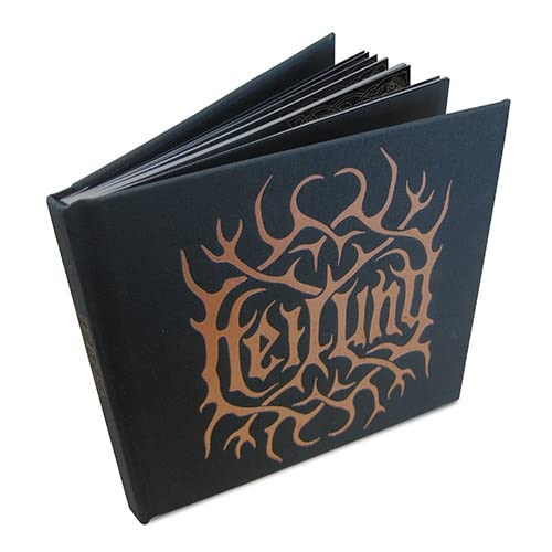 Dark CD case with ornate, copper-colored lettering reading "Heilung.