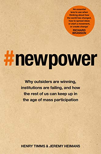 Book cover for “New Power” with hashtag symbol and author names.