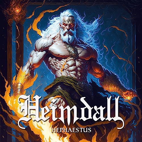 CD cover art depicting a muscular, white-haired figure surrounded by flames.