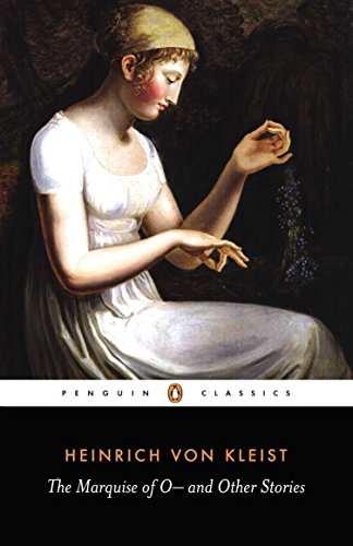 Book cover: painting of a woman in white, holding dark objects.