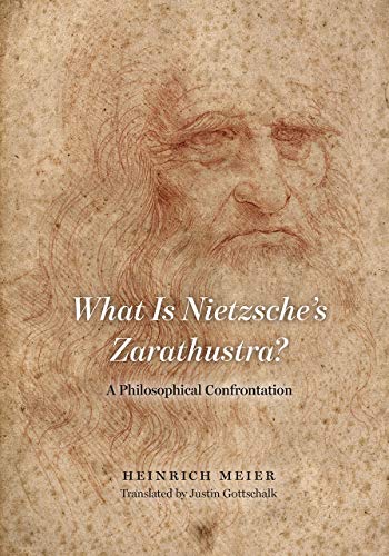 Book cover with a sketched portrait and the title “What Is Nietzsche’s Zarathustra?”