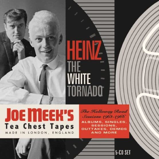Heinz album cover featuring two men in suits, black and red design.