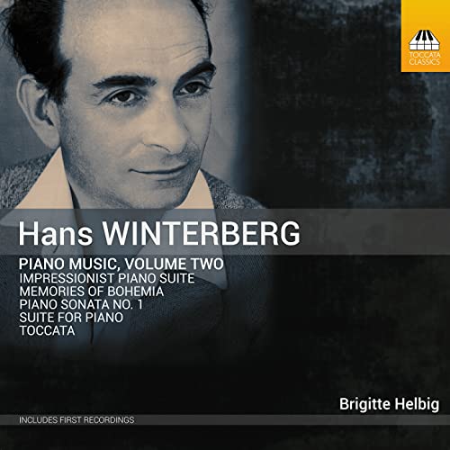 CD cover featuring a portrait of composer Hans Winterberg and tracklist.