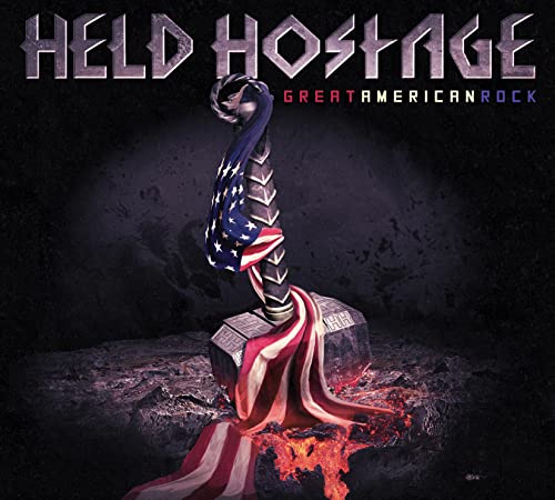 CD cover: "Held Hostage" with an American flag-draped hammer on stone.