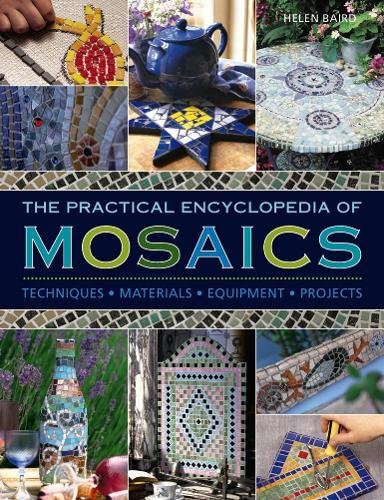 Book cover showing various mosaic art projects, tools, and techniques with the title text.