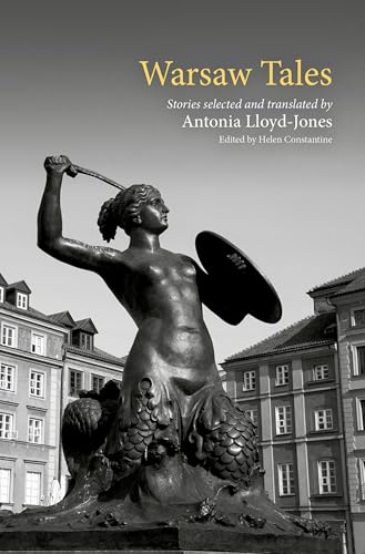 Book cover: "Warsaw Tales" featuring a bronze statue in front of buildings.
